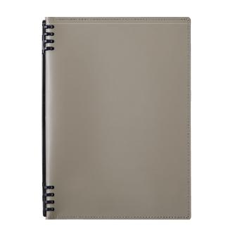 （株）キングジム レザフェスU リングノート テフレーヌ B5 レザフェスＵ　ＲＮ　テフレーヌ　グレー 9855TELU-GY