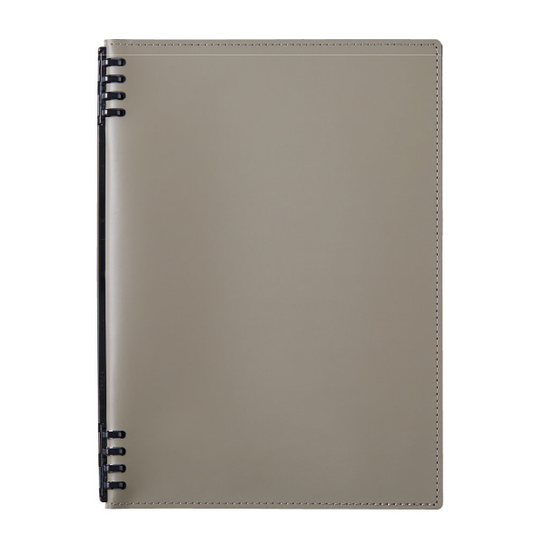 （株）キングジム レザフェスU リングノート テフレーヌ B5 レザフェスＵ　ＲＮ　テフレーヌ　グレー 9855TELU-GY