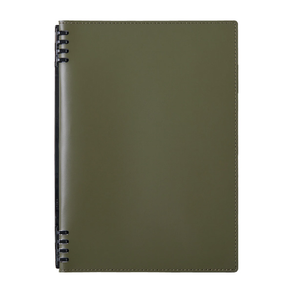 （株）キングジム レザフェスU リングノート テフレーヌ B5 レザフェスＵ　ＲＮ　テフレーヌ　オリーブ 9855TELU-OL