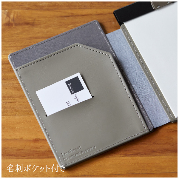 （株）キングジム レザフェスU スライドメモパッド A7 レザフェスＵ　スライドメモＰ　オリーブ 9930LU-OL
