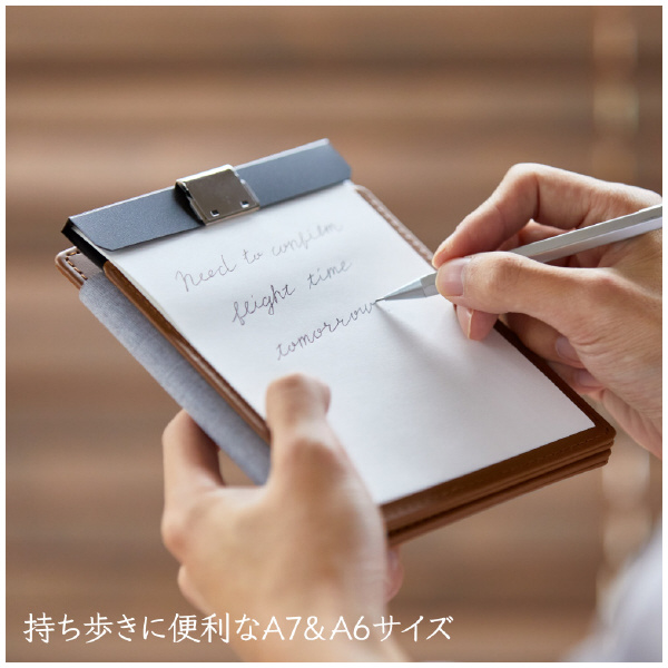 （株）キングジム レザフェスU スライドメモパッド A6 レザフェスＵ　スライドメモＰ　キャメル 9932LU-CA