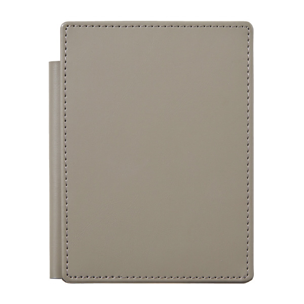 （株）キングジム レザフェスU スライドメモパッド A6 レザフェスＵ　スライドメモＰ　グレー 9932LU-GY