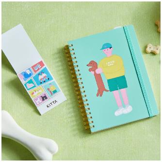 （株）キングジム ヒトトキノート コミックサイズ HN-CR ヒトトキノートＣＲ（ワンコ） HN-CR09