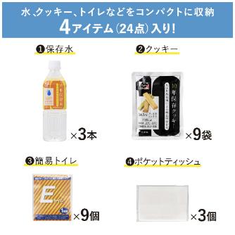 （株）キングジム 災害備蓄セット 9年保存 災害備蓄セット　９年保存（３日分） BCS-500
