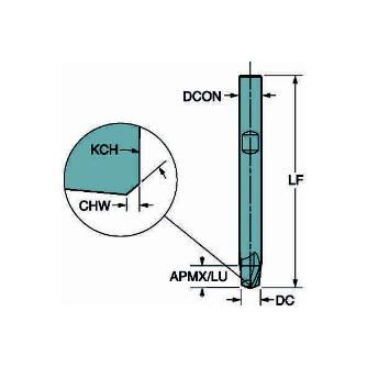 サンドビック（株） CoroMillDuraエンドミル 1K212 ＣｏｒｏＭｉｌｌＤｕｒａエンドミル【Ｅ】 1K212-1370-XB 1730