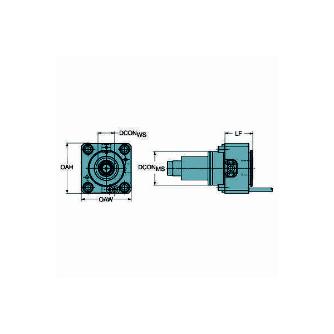 サンドビック（株） 回転工具ホルダ C3-DNE 回転工具ホルダ　【Ｅ】 C3-DNE-EM55A-I-HS-A