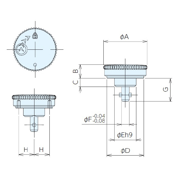 （株）ナベヤ クイックターンクランプ 低頭 QT クイックターンクランプ　低頭 QT08TLS-F