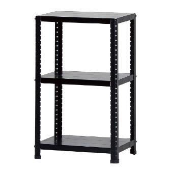 （株）ダイソー CLEラック(60kgタイプ) ＣＬＥラック３段 CLE45375-3 ｸﾛ