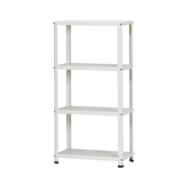 （株）ダイソー CLEラック(60kgタイプ) ＣＬＥラック４段 CLE6312-4 ｼﾛ