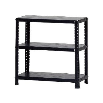 （株）ダイソー CLEラック(60kgタイプ) ＣＬＥラック３段 CLE6276-3 ｸﾛ