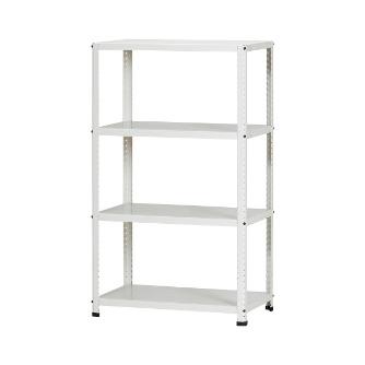 （株）ダイソー CLEラック(60kgタイプ) ＣＬＥラック４段 CLE7412-4 ｼﾛ