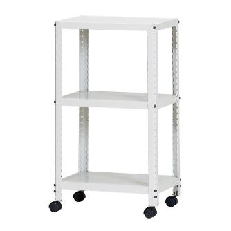 （株）ダイソー キャスターラック CLEK キャスターラック３段 CLEK45380-3 ｼﾛ