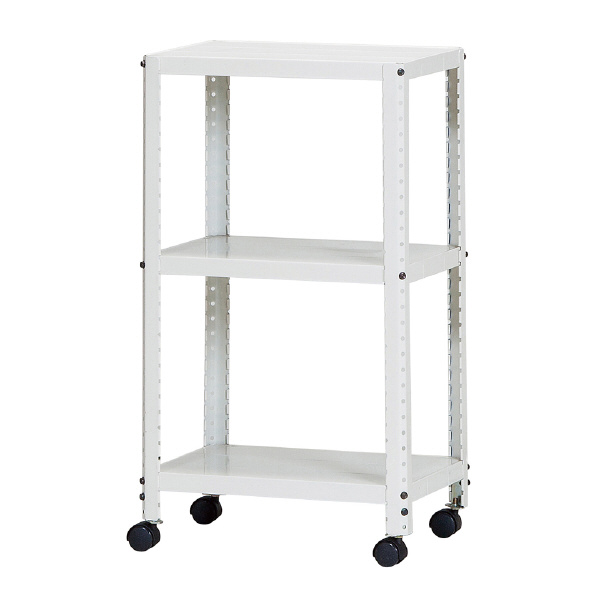 （株）ダイソー キャスターラック CLEK キャスターラック３段 CLEK45380-3 ｼﾛ