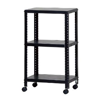 （株）ダイソー キャスターラック CLEK キャスターラック３段 CLEK45380-3 ｸﾛ