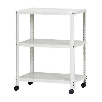 （株）ダイソー キャスターラック CLEK キャスターラック３段 CLEK6480-3 ｼﾛ