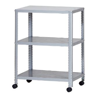 （株）ダイソー キャスターラック CLEK キャスターラック３段 CLEK6480-3 ｼﾙﾊﾞｰ