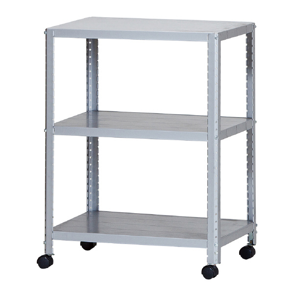 （株）ダイソー キャスターラック CLEK キャスターラック３段 CLEK6480-3 ｼﾙﾊﾞｰ