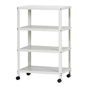 （株）ダイソー キャスターラック CLEK キャスターラック４段 CLEK6495-4 ｼﾛ