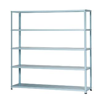 （株）ダイソー JFラック(150kgタイプ) ＪＦラック５段 JF-4 ｱｸｱﾌﾞﾙｰ