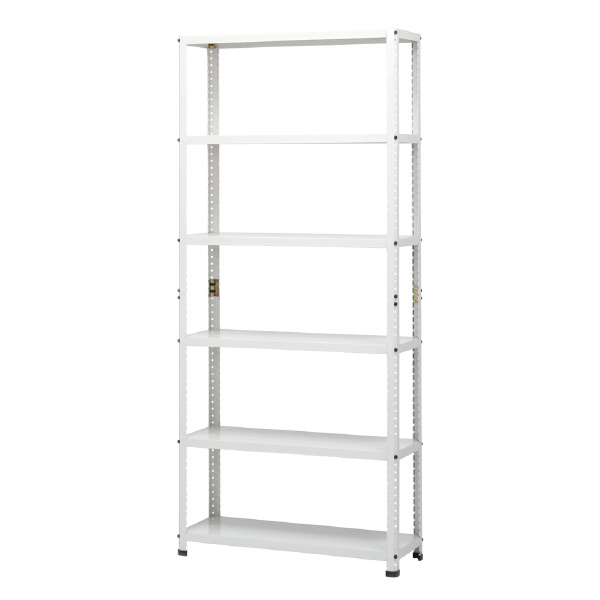 （株）ダイソー SRIIラック ジョイント式支柱(60kgタイプ) 支柱ジョイント式ラック６段 SR282718-6 ｼﾛ