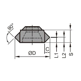 （株）ムラキ 99 インサート/チャンファーミルミニ R09005 ９９　インサート／チャンファーミルミニ R09005-05520-32