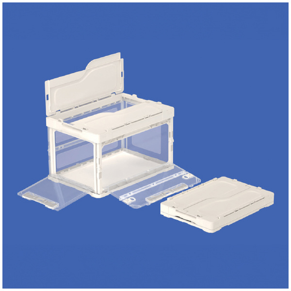 三甲（株） オリコンラック ホームオリコンラック（長短側扉有） 562740-00 51B ﾌﾀﾂｷ ﾎﾜｲﾄ/ﾄｳﾒｲ