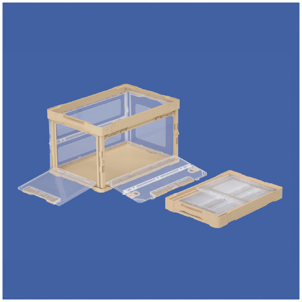 三甲（株） オリコンラック ホームオリコンラック（長短側扉有） 562720-00 51B ﾌﾞﾗｳﾝ/ﾄｳﾒｲ