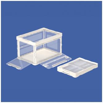 三甲（株） オリコンラック ホームオリコンラック（長短側扉有） 562720-00 51B ﾎﾜｲﾄ/ﾄｳﾒｲ