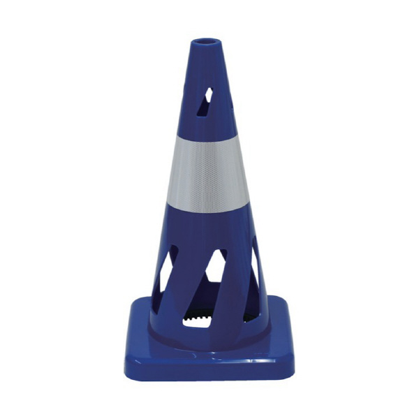 三甲（株） 安全保安用品 コーン（反射テープ白１本） 806407-01 ｾｰﾌﾃｨﾎｰﾙｺｰﾝ ﾌﾞﾙｰ