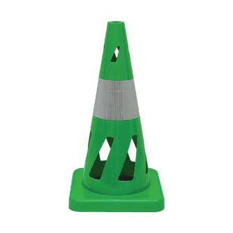 三甲（株） 安全保安用品 コーン（反射テープ白１本） 806407-01 ｾｰﾌﾃｨﾎｰﾙｺｰﾝ ｸﾞﾘｰﾝ