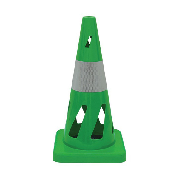 三甲（株） 安全保安用品 コーン（反射テープ白１本） 806407-01 ｾｰﾌﾃｨﾎｰﾙｺｰﾝ ｸﾞﾘｰﾝ