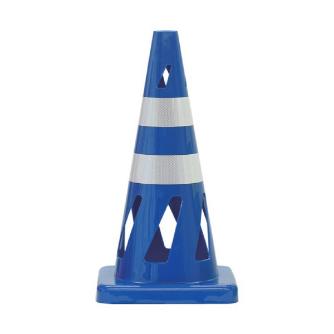 三甲（株） 安全保安用品 コーン（反射テープ白２本） 806407-01 ｾｰﾌﾃｨﾎｰﾙｺｰﾝ ﾌﾞﾙｰ