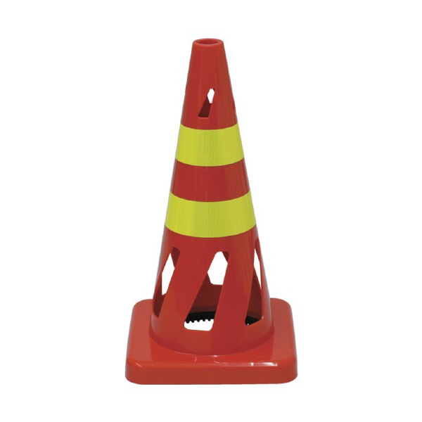 三甲（株） 安全保安用品 コーン（反射テープ黄色２本） 806407-01 ｾｰﾌﾃｨﾎｰﾙｺｰﾝ ﾚｯﾄﾞ