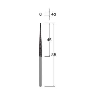 日本精密機械工作（株） レシプロ用コーティングヤスリ P レシプロ用コーティングヤスリ丸細目 P3306