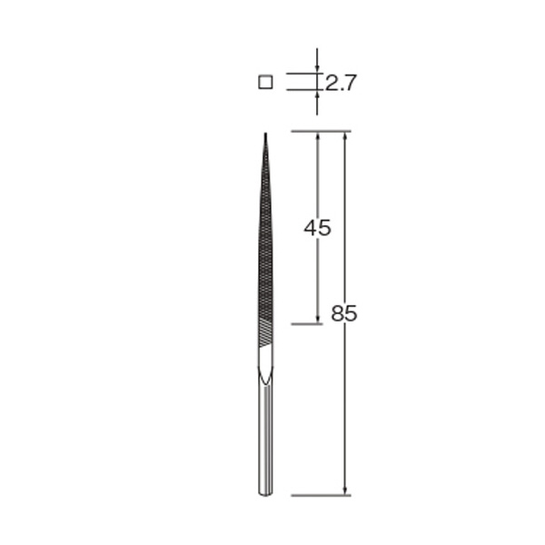日本精密機械工作（株） スシプロ用ヤスリ P スシプロ用ヤスリ角中目 P3402