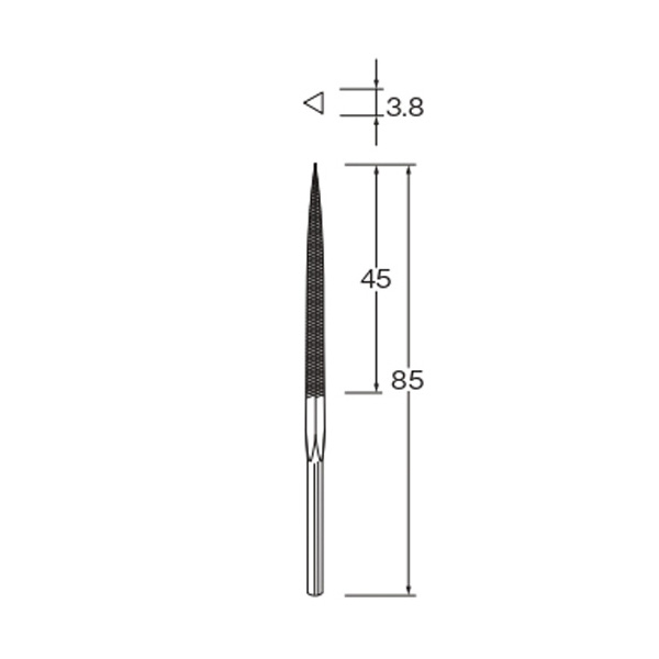 日本精密機械工作（株） スシプロ用ヤスリ P スシプロ用ヤスリ三角荒目 P3501