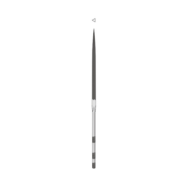 日本精密機械工作（株） 精密ヤスリ 粗目 X 精密ヤスリ（荒目）　三角 X0315