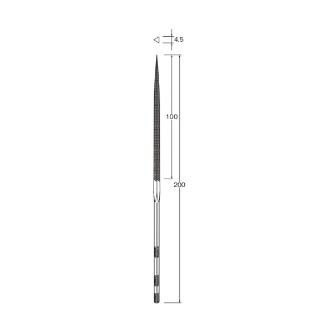 日本精密機械工作（株） 精密ヤスリ 粗目 X 精密ヤスリ（荒目）　三角 X0315