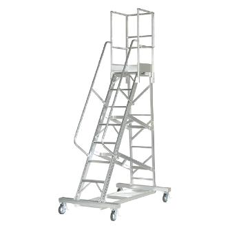 （株）ピカコーポレイション アルミ製移動式作業台 DWS-D-BTF アルミ製移動式作業台 DWS-D240BTF