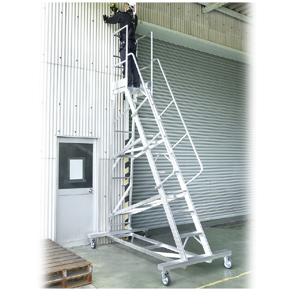 （株）ピカコーポレイション アルミ製移動式作業台 DWS-D-BTF アルミ製移動式作業台 DWS-D300BTF