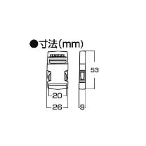 （株）ユタカメイク 平ベルト用金具 サイドリリースバックル 流線型