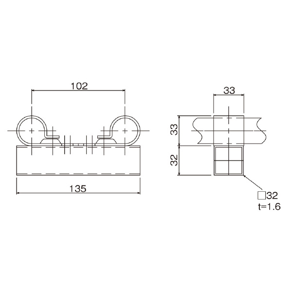 ＴＭＥＨジャパン（株） パイプ抜き差し受け金具 PIRA パイプ抜き差し受け金具 PIRA-15-2