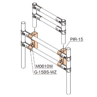 ＴＭＥＨジャパン（株） パイプ抜き差し受け金具 PIRA パイプ抜き差し受け金具 PIRA-15-2