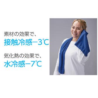 （株）日本緑十字社 冷感ワークタオル 414074 冷感ワークタオル 414074