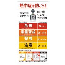 （株）昭和商会 熱中症指数計付WBGT分布看板