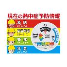 （株）昭和商会 大型温湿度計付警戒看板