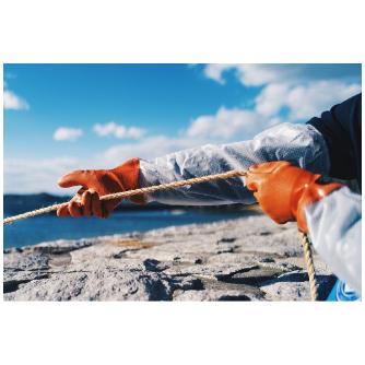 ショーワグローブ（株） 腕カバー付ニュービニローブ NO645 腕カバー付ニュービニローブ　ＬＬサイズ NO645-LL