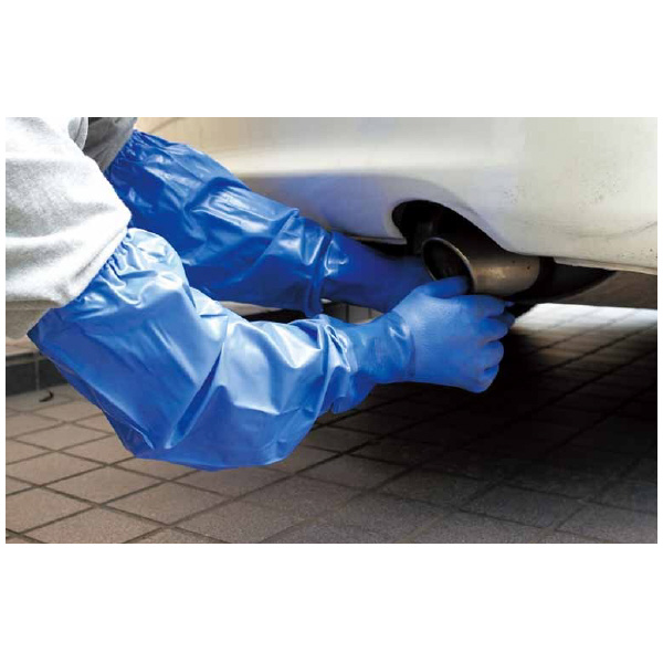 ショーワグローブ（株） 腕カバー付 耐油ビニローブ NO695 腕カバー付耐油ビニローブ　ＬＬサイズ NO695-LL