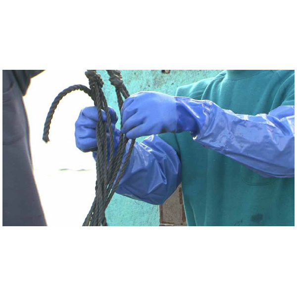 ショーワグローブ（株） 腕カバー付 耐油ビニローブ NO695 腕カバー付耐油ビニローブ　ＬＬサイズ NO695-LL