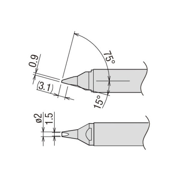 太洋電機産業（株） 交換こて先 FA-30HRT 交換こて先 FA-30HRT-2DC